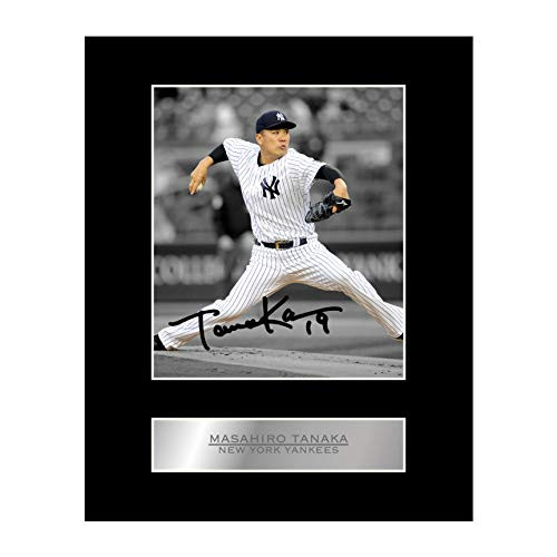 iconic pics Masahiro Tanaka Signed Mounted Photo Display New York Yankees MLB Autographed Gift Picture Print