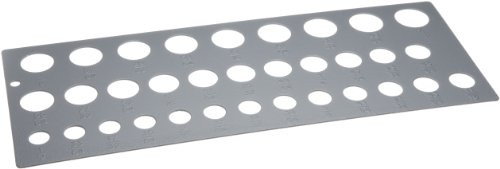 Huot 12280 Drill Bit Gauge for Fractional Sizes 1/2" to 1" in 1/64" Increments