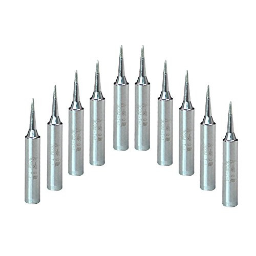 A-BF 10pcs 900M-T-I Soldering Iron Tips for Hakko, Radio Shack, TENMA, ATTEN, QUICK, Aoyue, Yihua Soldering Station, Solder Iron Tips