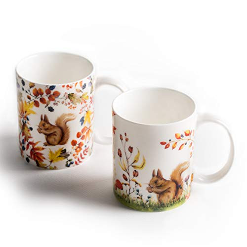 Maison d' Hermine Sous-Bois Pack Of Two Coffee Mugs 12 Ounce