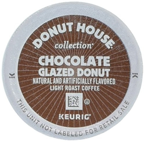 Donut House Collection Chocolate Glazed Donut Coffee Keurig K-Cup Pods, 18 count