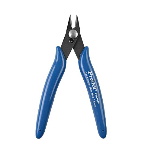 Pro'sKit Diagonal Pliers Electrician Precision Cutting Plier Side Cutting Side Cable Cutter Wire Stripper PM-107F
