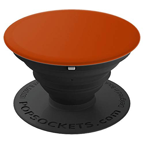 Burnt Orange Color Solid Hue Plain - PopSockets Grip and Stand for Phones and Tablets