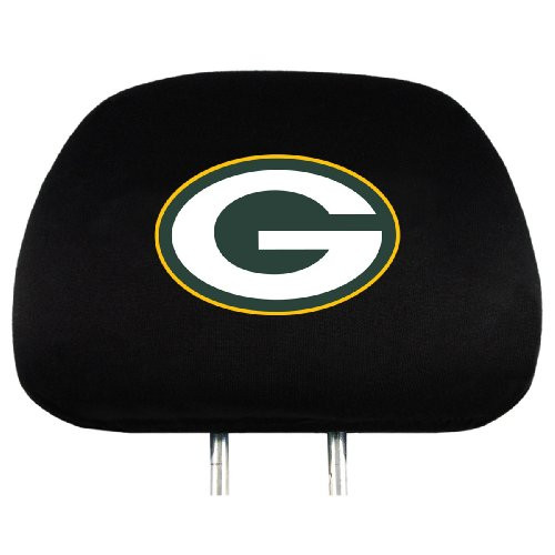 NFL Green Bay Packers Head Rest Covers, 2-Pack
