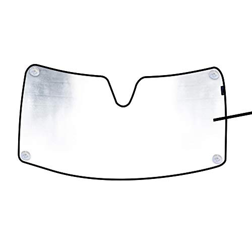 Winunite Front Windshield Sun Shade with Suction Cups for 2009 2010 2011 2012 2013 2014 2015 2016 2017 2018 Dodge Ram 1500 RAM Heat Shield Windshield Custom-fit Sunshade Sun Visor Mat