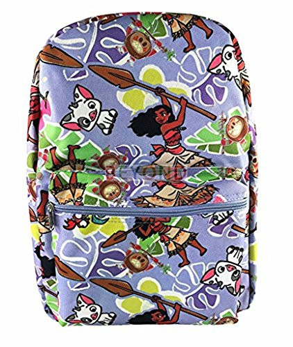 Disney Moana & Pua Purple All Printed 16" School Backpack