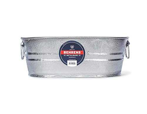 Behrens 000-OV 2-Gallon Oval Steel Tub