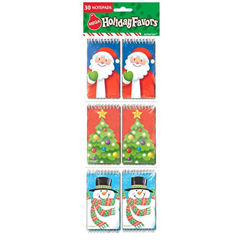 Multi Colored Notepad Mega Value Pack | Christmas Favor | 6 Ct.