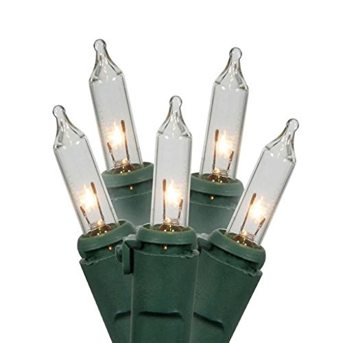 Vickerman GW Mini Light Set, 50Lt, Green/Clear