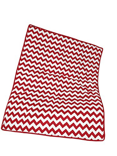 Baby Doll Bedding Chevron Crib Comforter, Red