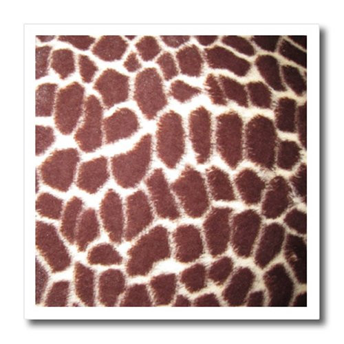 3dRose ht_23699_1 Giraffe Print Iron on Heat Transfer for White Material, 8 by 8-Inch