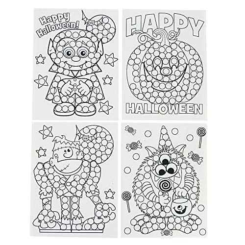 Fun Express - Halloween Dot Activity Sheet(2dz/pbh) for Halloween - Stationery - Activity Books - Coloring Books - Halloween - 144 Pieces