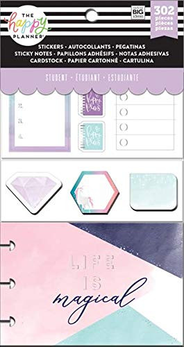 Me & My Big Ideas PLMP-27 Happy Planner Cards/Sticky Note Multi Pack-Magical (Student)