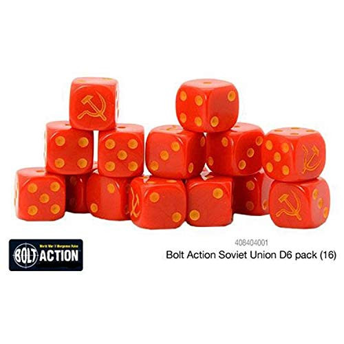 Bolt Action Warlord Games, Soviet Union D6 (16) Dice