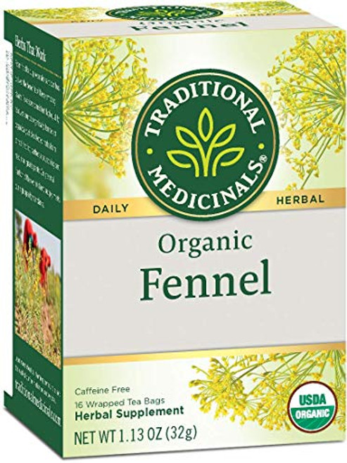 Traditional Medicinals Teas Fennel Organic -- 16 Tea Bags Each / Pack of 3 Traditional Medicinals Teas Fennel Organic -- 16 Tea Bags Each / Pack of 3