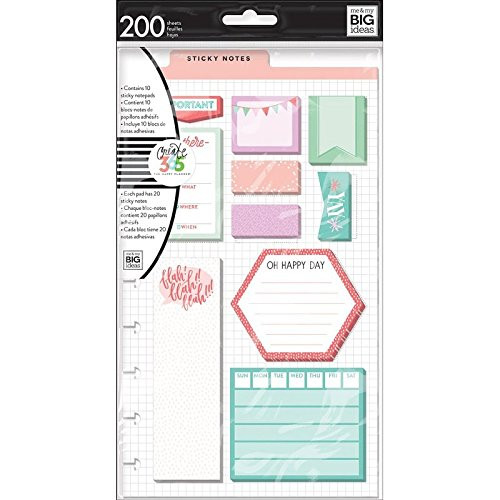 me & my BIG ideas POST-09 The Happy Planner Pre-Punched Sticky Notes, Be There