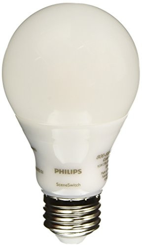 Philips 60W Equivalent Daylight/Soft White/Warm Glow SceneSwitch A19 LED Light Bulb