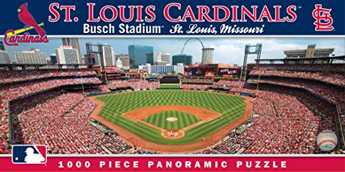 MasterPieces MLB St. Louis Cardinals Stadium Panoramic Jigsaw Puzzle, Busch, 1000 Pieces