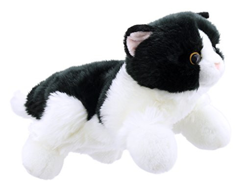 The Puppet Company Full-Bodied Animal  Hand Puppets Cat Black and White