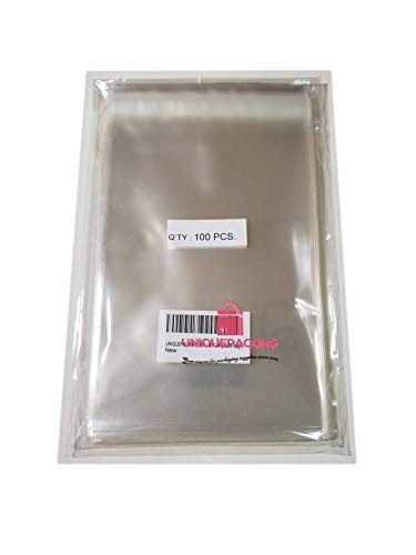 500 Pcs 3 13/16 x 5 3/16 Clear A1+ 4Bar Card Resealable Cello/Cellophane Bags