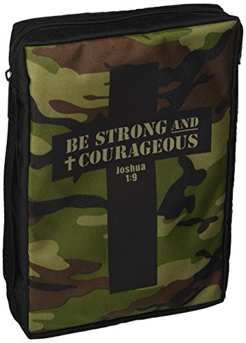 Enesco Bible/Book Cover Camo Cross "Be Strong and Courageous"
