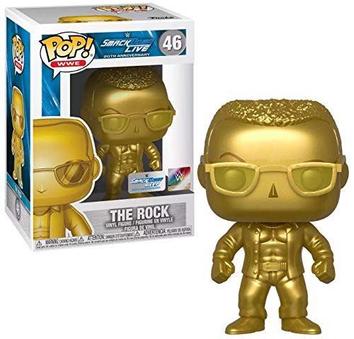 Funko POP! WWE: Smackdown Live 20th Anniversary - The Rock (Gold Metallic) (NYCC Debut)