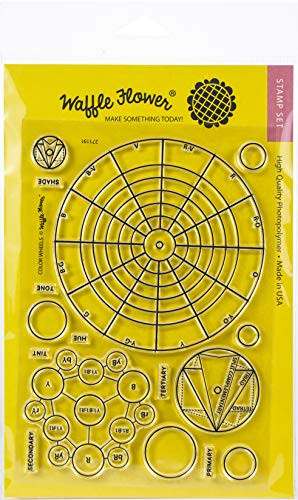 Waffle Flower Crafts 271191 Clear Stamp 5"X7"-Color Wheels