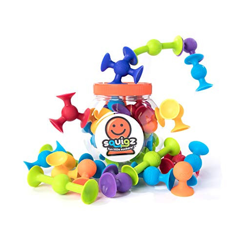 Fat Brain Toys Squigz Limited Edition 18 Piece Set Building & Construction for Ages 3 to 7 Fat Brain Toys Squigz Limited Edition 18 Piece Set Building & Construction for Ages 3 to 7