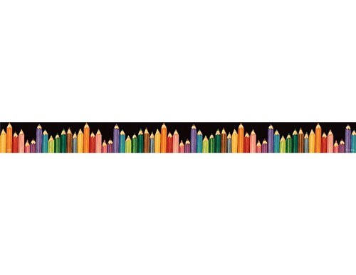 Teacher Created Resources SW Colored Pencils Straight Border Trim, Multi Color (4060)
