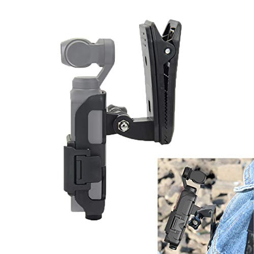 Osmo Pocket Backpack Clip Clamp Action Camera Mount Holder Adapter 360 Degree Swivel for DJI OSMO Pocket, OSMO Action Camera, GoPro 7 6 5 4 3