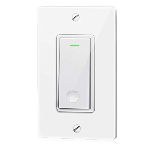 Smart Light Switch,cDream Smart Wifi Light Switch with Remote Control and Timer, Compatible with Alexa, Google home and IFTTT,Single In-wall Lighting Switch Compatible