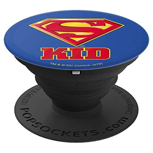 Superman Super Kid Shield Logo PopSockets Grip and Stand for Phones and Tablets