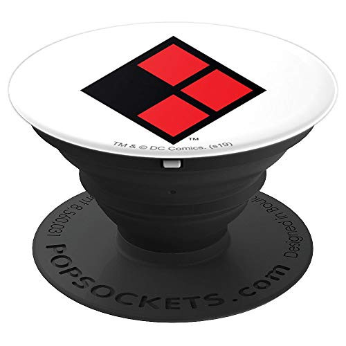 Harley Quinn Diamond Logo PopSockets Grip and Stand for Phones and Tablets