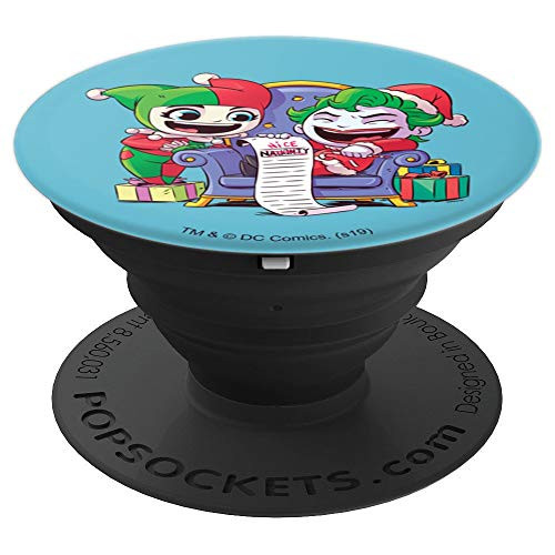 Harley Quinn and Joker Naughty List PopSockets Grip and Stand for Phones and Tablets