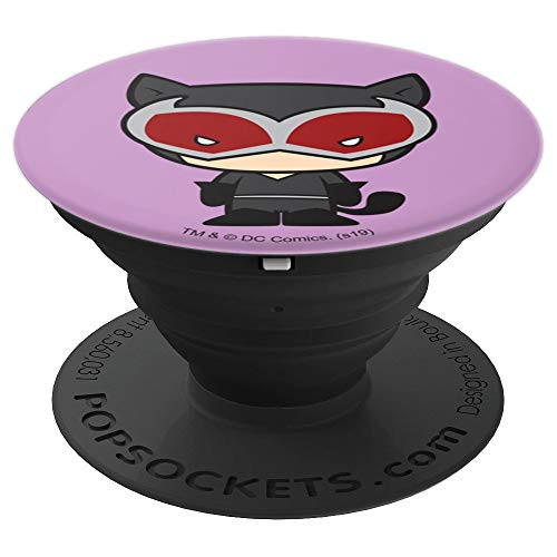 Batman Catwoman Cute Chibi Character PopSockets Grip and Stand for Phones and Tablets