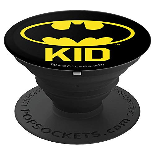 Batman Bat Kid Shield Logo PopSockets Grip and Stand for Phones and Tablets