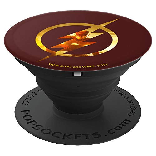 The Flash TV Series Flash in Logo PopSockets Grip and Stand for Phones and Tablets