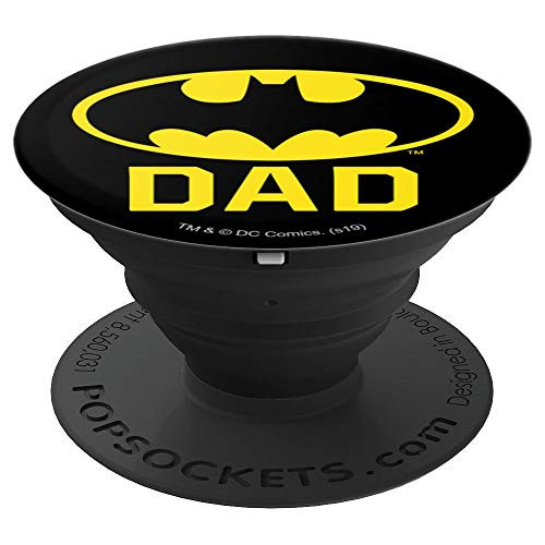Batman Bat Dad Shield Logo PopSockets Grip and Stand for Phones and Tablets