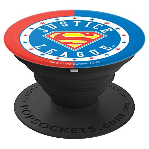 Justice League Superman Athletic Logo PopSockets Grip and Stand for Phones and Tablets Justice League Superman Athletic Logo PopSockets Grip and Stand for Phones and Tablets