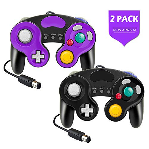 DCMEKA Gamecube Controller, 2 Pack Wired Controllers for Nintendo Gamecube , Classic NGC Gamepad Joystick For Gamecube, Compatible with Nintendo Wii Switch Gamecube Console