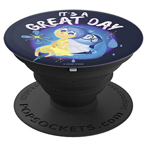 Disney Pixar Inside Out Joy Sadness It's A Great Day - PopSockets Grip and Stand for Phones and Tablets