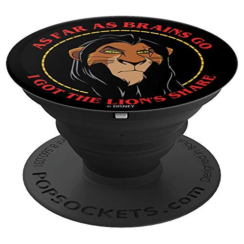 Disney The Lion King Scar Lion's Share Text PopSockets Grip and Stand for Phones and Tablets Disney The Lion King Scar Lion's Share Text PopSockets Grip and Stand for Phones and Tablets