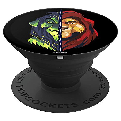 Disney The Lion King Mufasa And Scar Half Portrait PopSockets Grip and Stand for Phones and Tablets Disney The Lion King Mufasa And Scar Half Portrait PopSockets Grip and Stand for Phones and Tablets