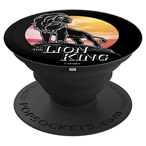 Disney The Lion King Simba Pride Rock Sunset Portrait PopSockets Grip and Stand for Phones and Tablets