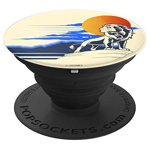 Disney The Lion King Simba Pride On Rock Looking Over Land - PopSockets Grip and Stand for Phones and Tablets