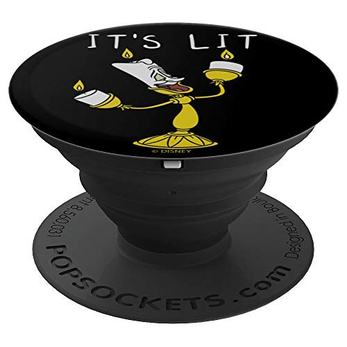 Disney Beauty And The Beast Lumiere It's Lit Portrait - PopSockets Grip and Stand for Phones and Tablets