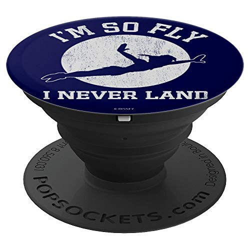 Disney Peter Pan I Never Land Silhouette PopSockets Grip and Stand for Phones and Tablets