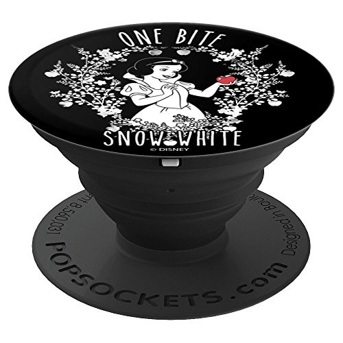 Disney Snow White One Bite Black And White Portrait PopSockets Grip and Stand for Phones and Tablets