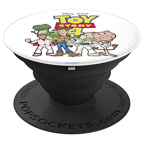 Disney Pixar Toy Story 4 Group Shot Title Logo PopSockets Grip and Stand for Phones and Tablets