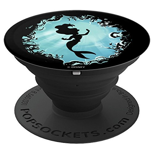 Disney The Little Mermaid Ariel Grotto Silhouette PopSockets Grip and Stand for Phones and Tablets